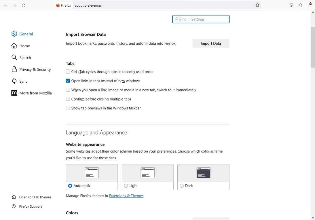 Firefox ESR — لقطة شاشة 5
